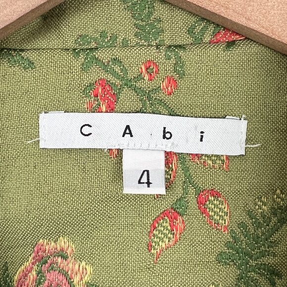 Vintage Jacquard Woven Embroidery Foral Blazer Jacket Coat Tapestry Cottagecore - Picture 3 of 7